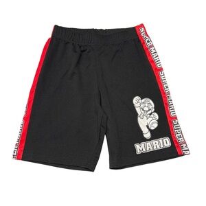 Nintendo Black and Red Mario Kids Shorts